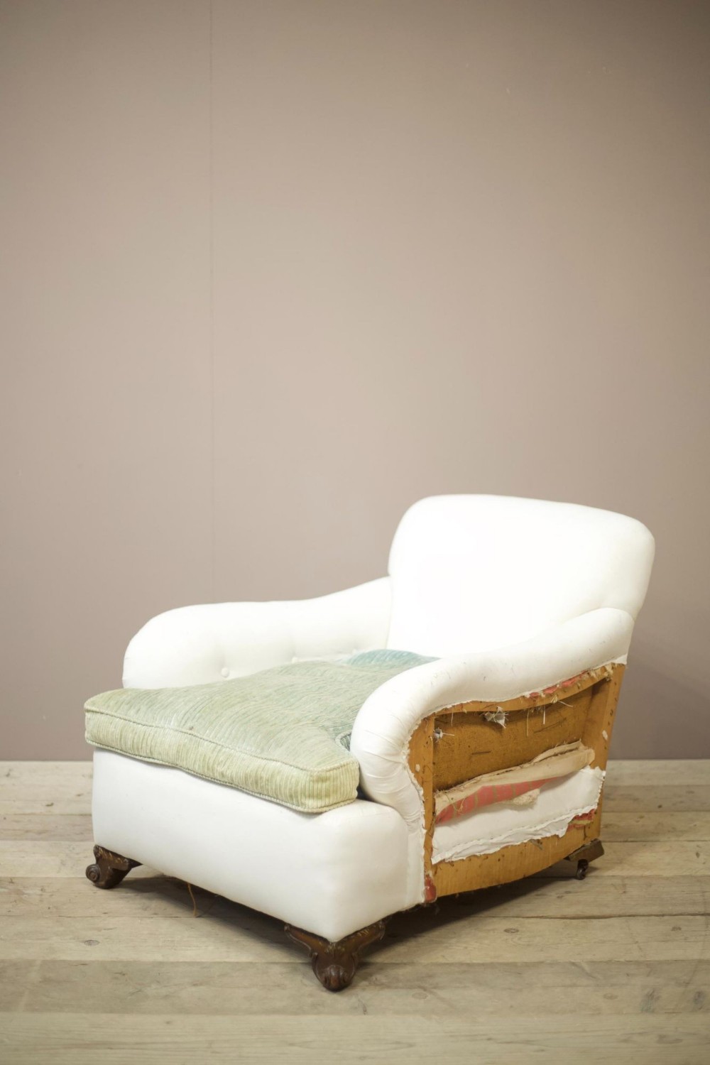 English country house armchair with deep seat