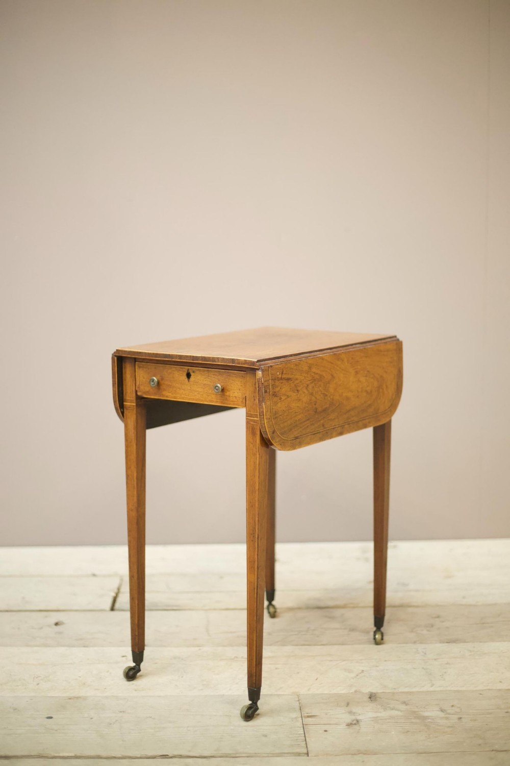 Georgina mahogany fold down table