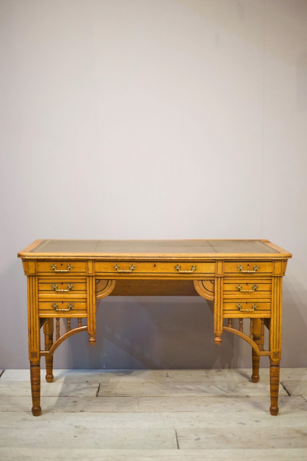 Aesthetic movement desk by Maple and Co