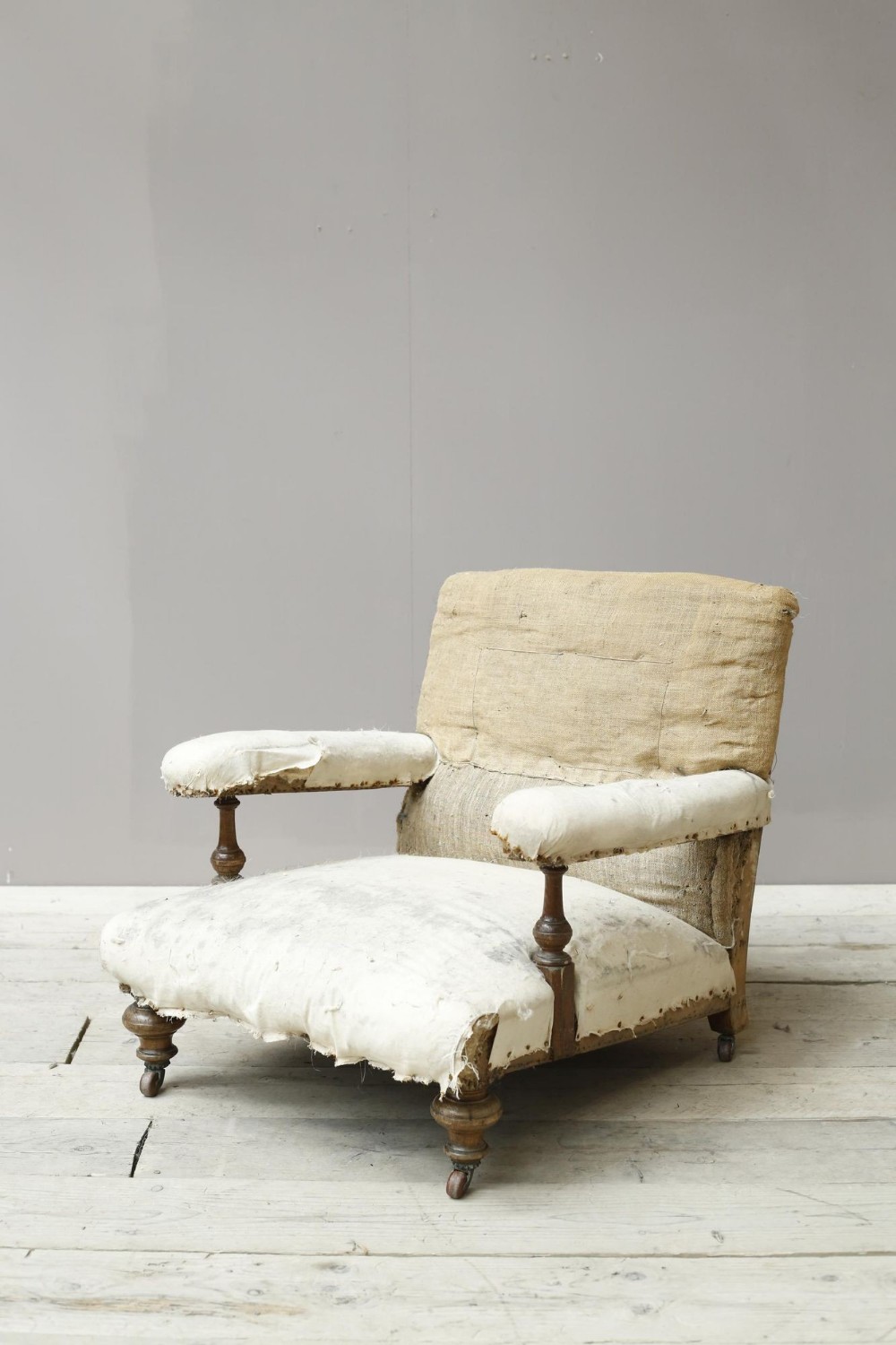 19th Century Howard & Son Style Open Armchair