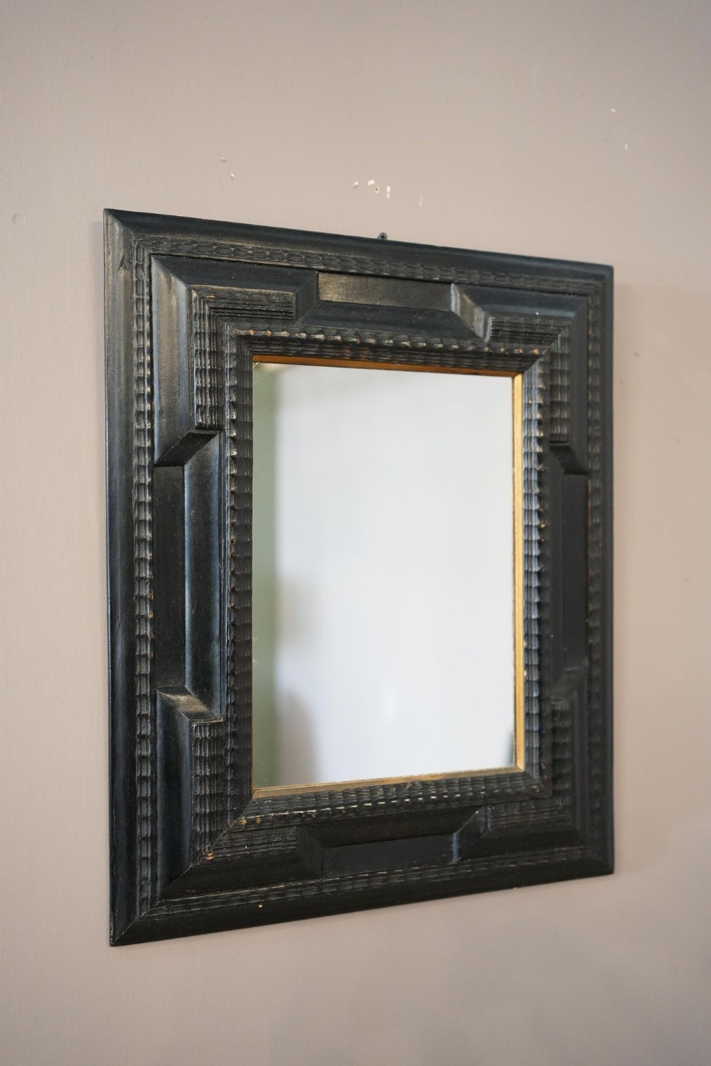 19th century Italian ebonised mirror No5