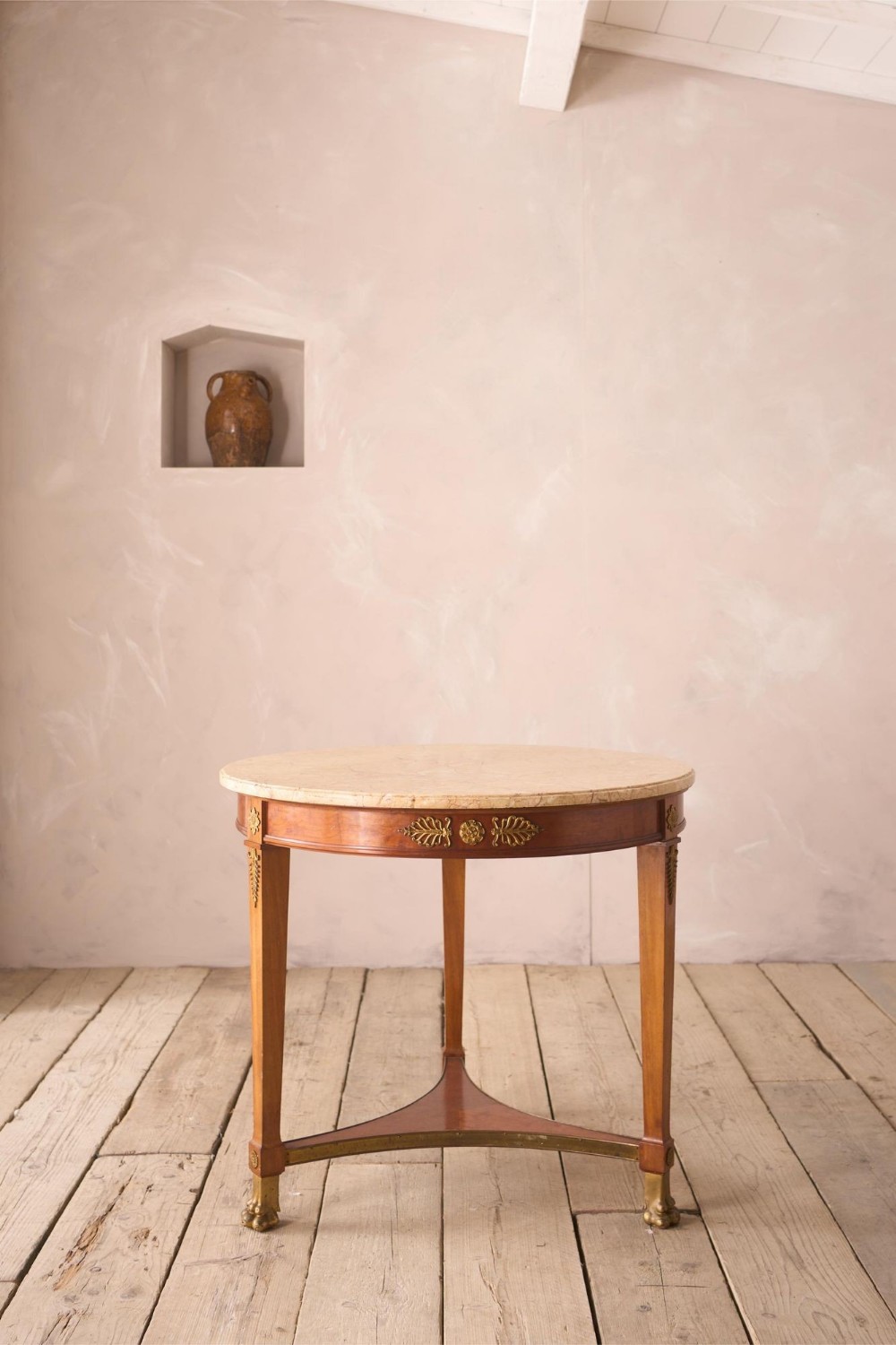 19th century French empire Marble gueridon table