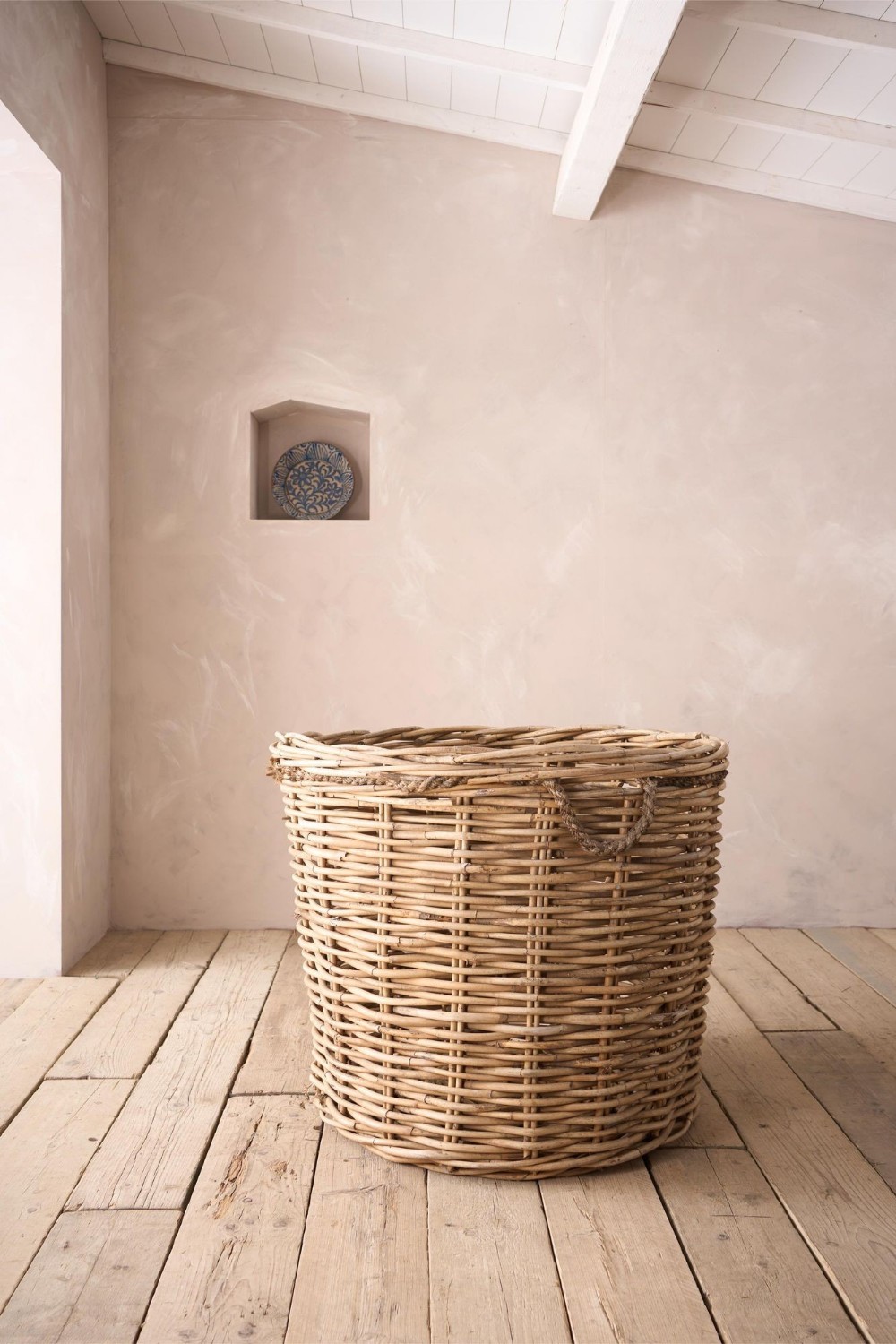 Huge early 20th century Wicker mill basket