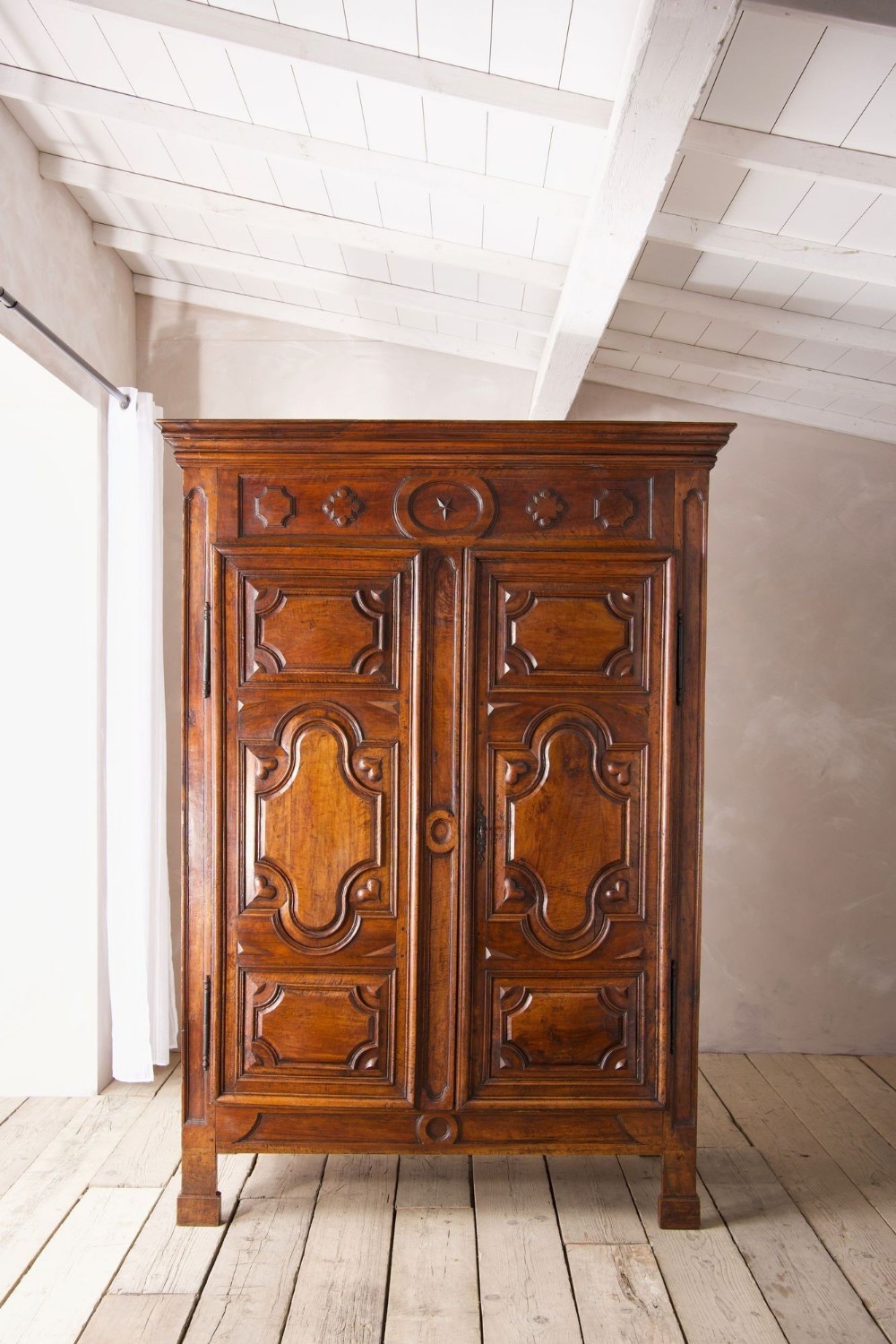 18th century French walnut Marriage cupboard