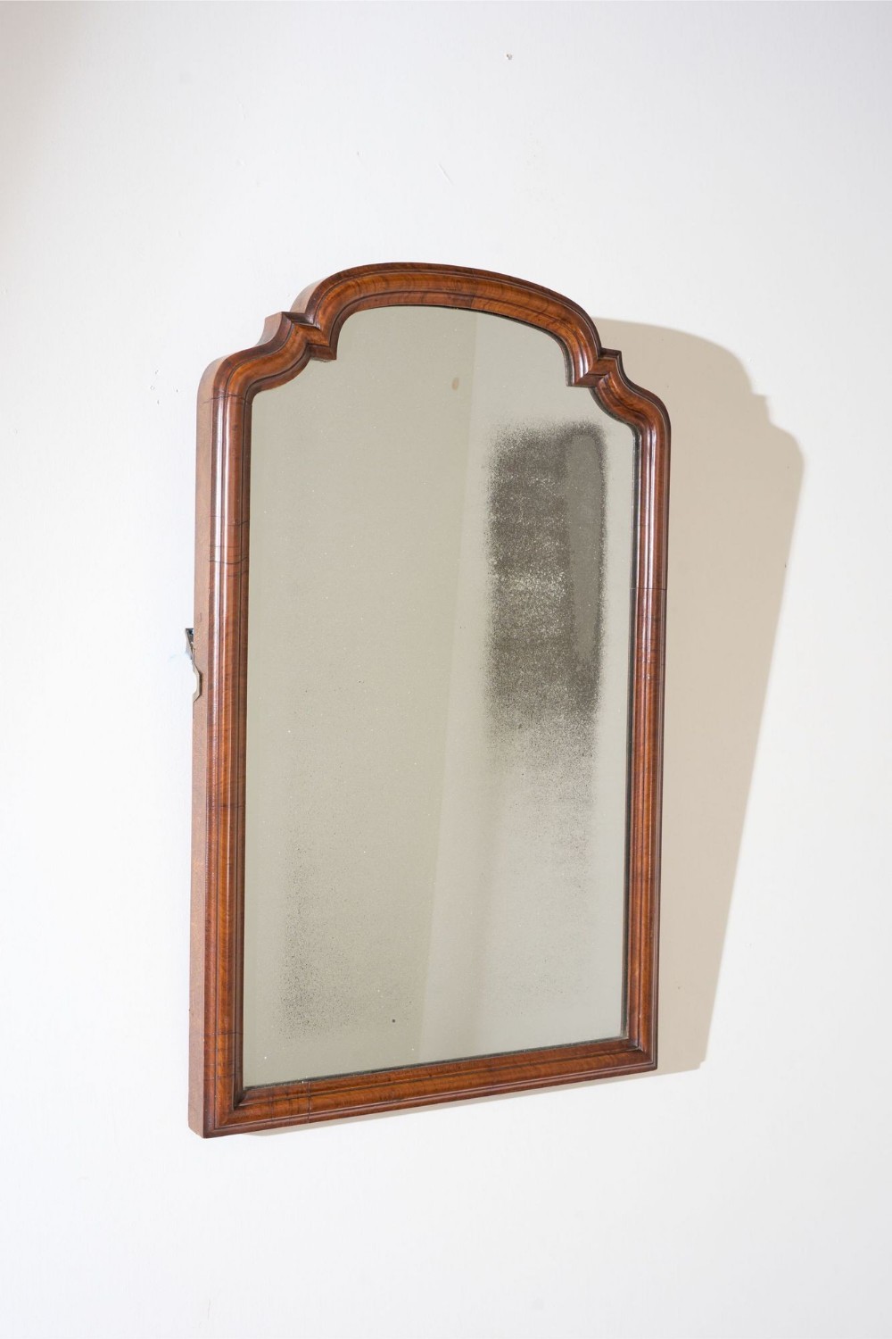 Large 18th Century walnut framed mirror
