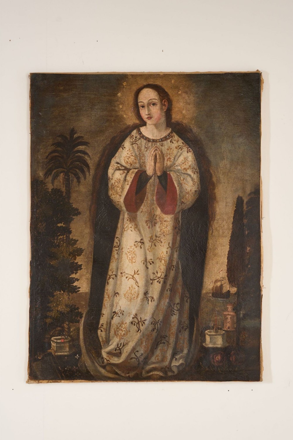 17th Century Colonial school oil on canvas
