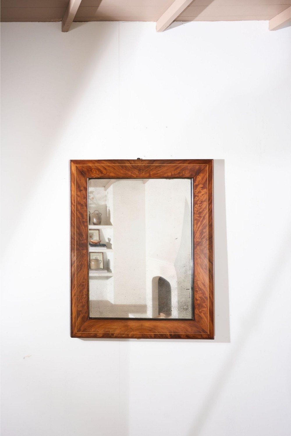 Large totally original Georgian Mahogany wall mirror
