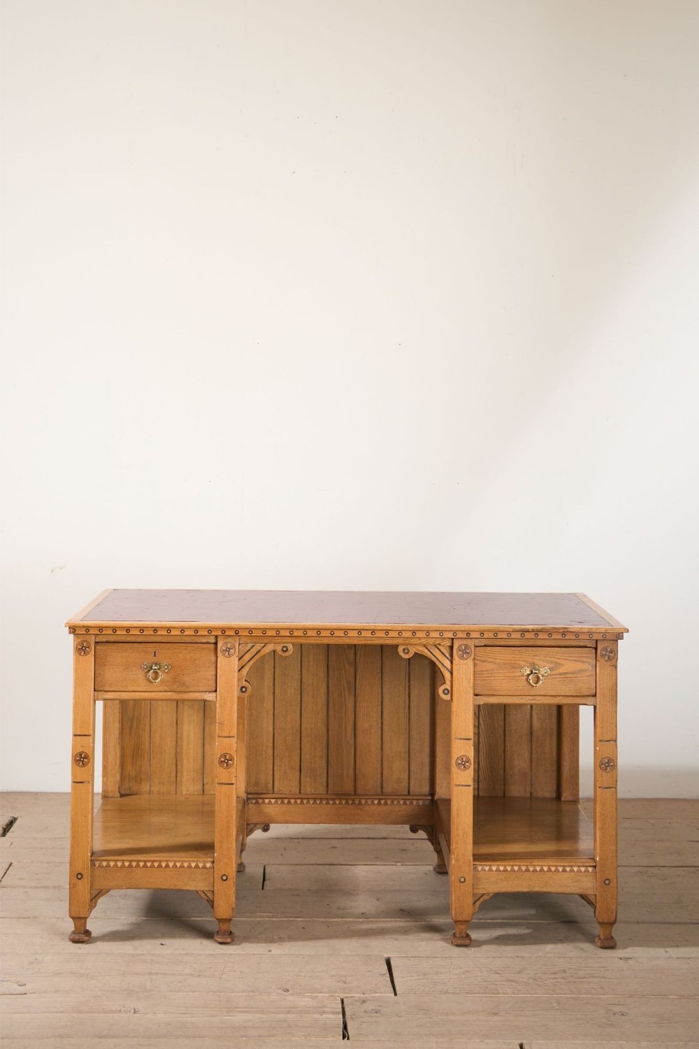 19th century Aesthetic movement desk after Charles Bevan