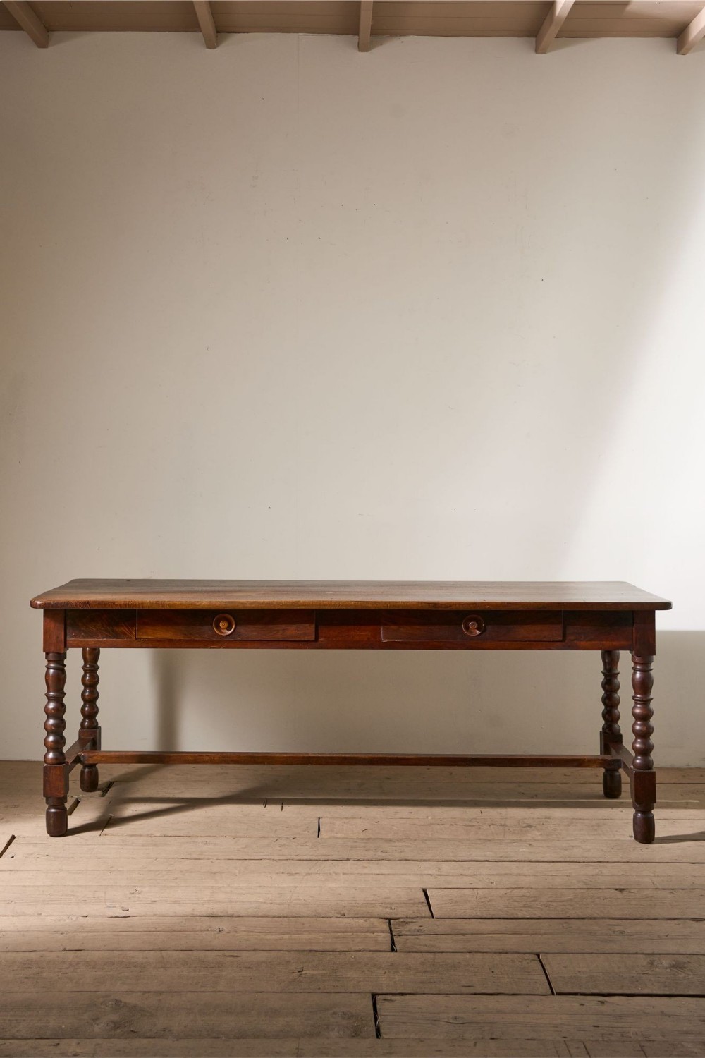 19th Century Italian walnut drapers table