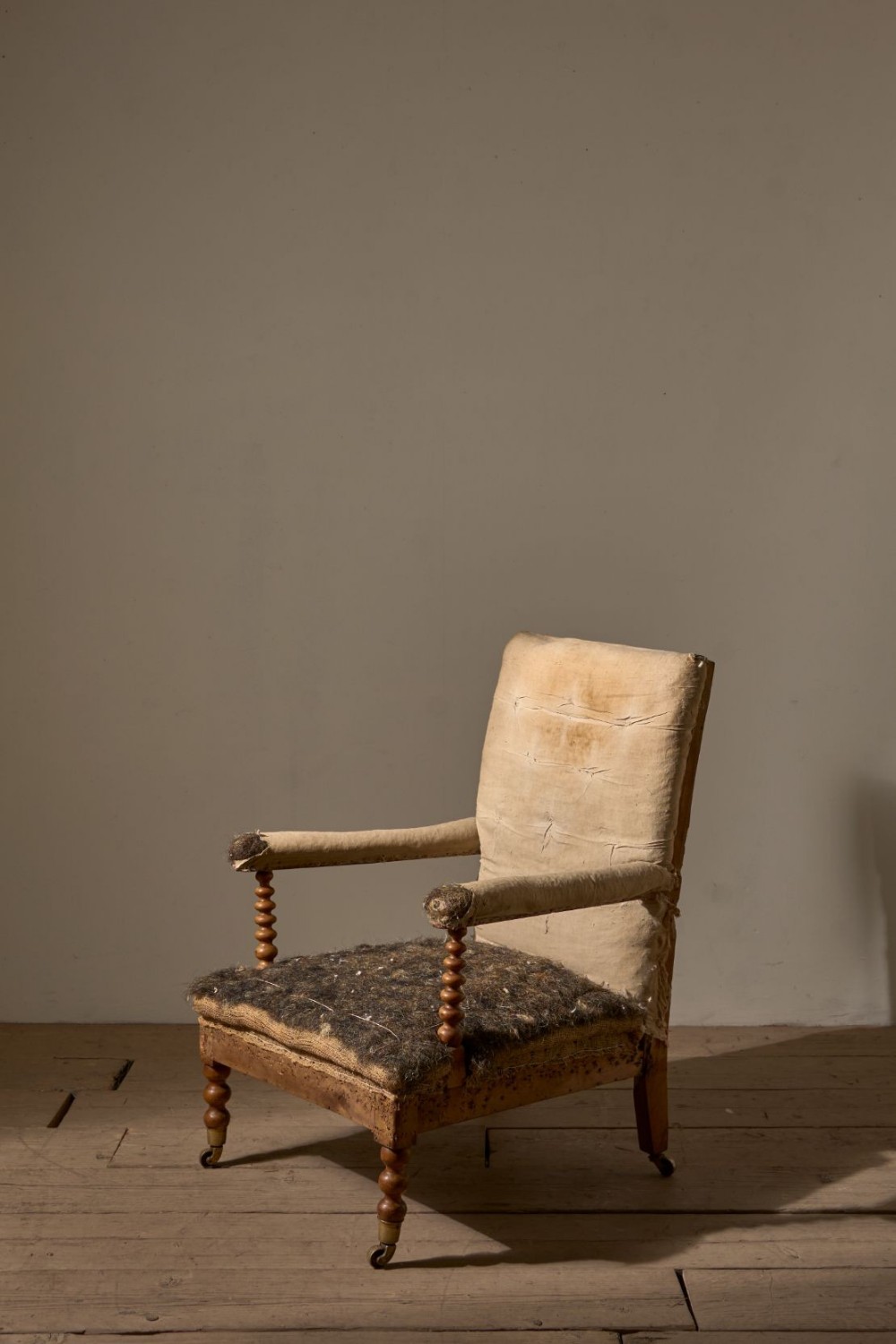 19th Century Bobbin turned open armchair