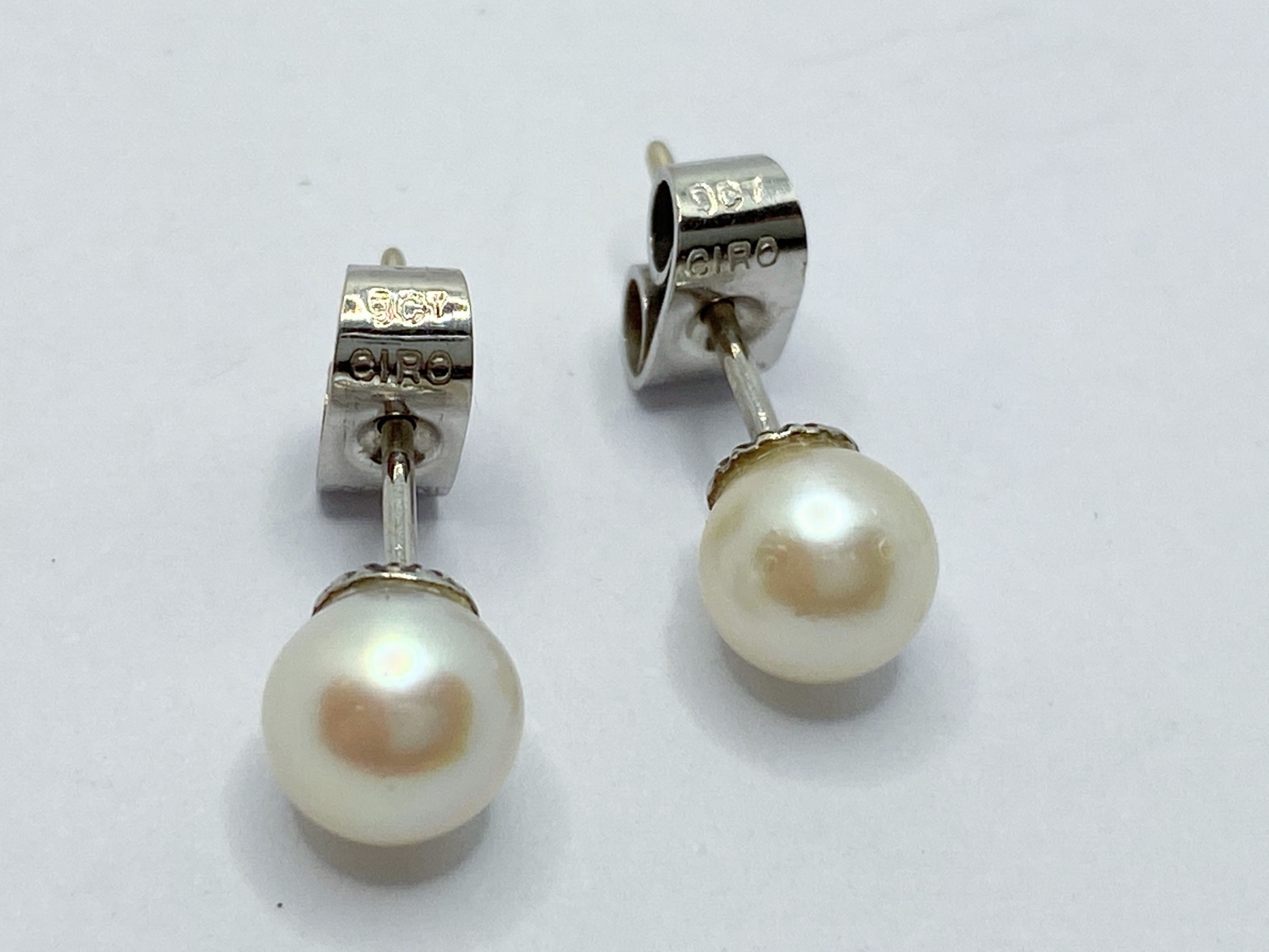 Pearls And Ciro Pearl Stud Earrings 