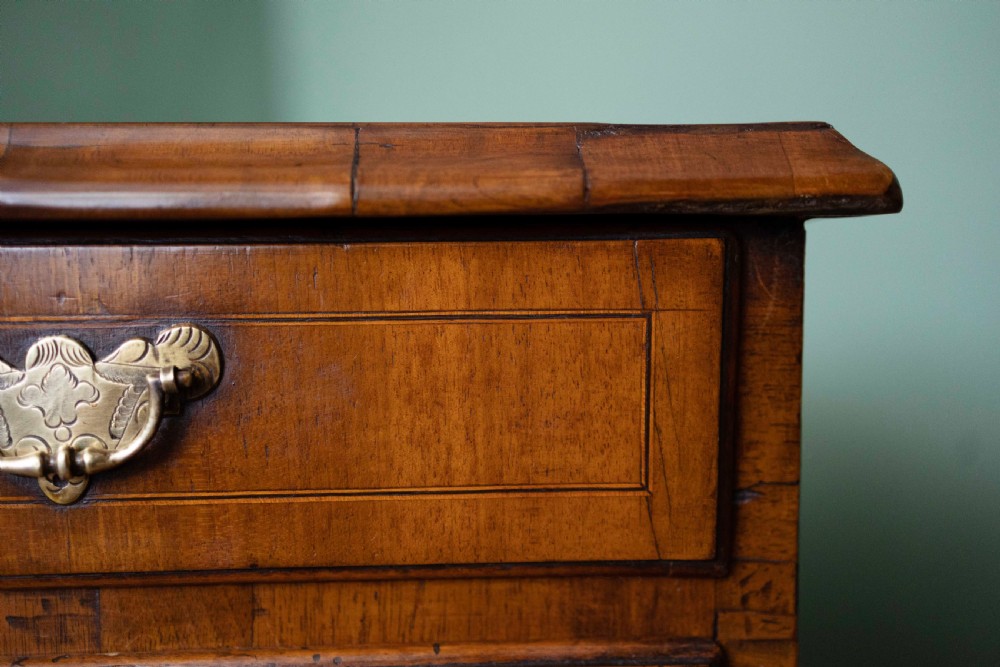 William and Mary Walnut Chest of Drawers with Drop Handles View III