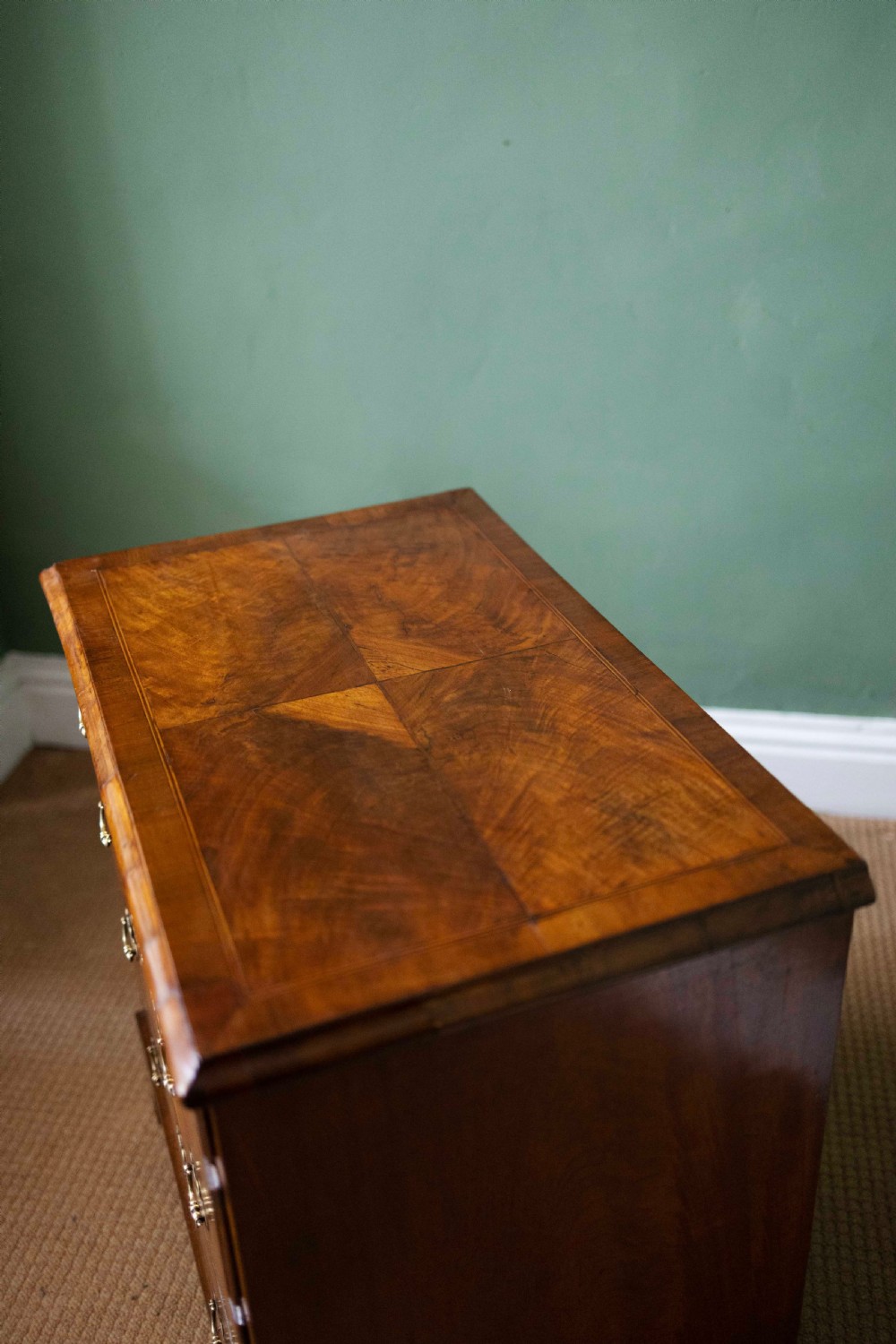 William and Mary Walnut Chest of Drawers with Drop Handles View XIV