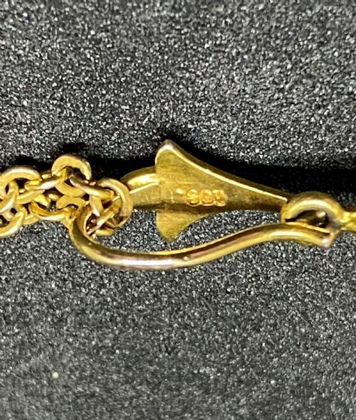 EDWARDIAN 9CT GOLD SEED PEARL PERIDOT LAVALIERE NECKLACE - ADDITIONAL PHOTO 4