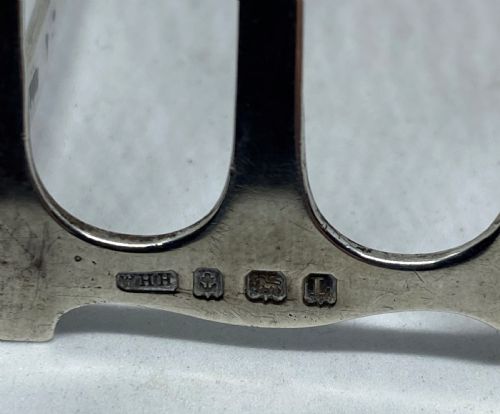 PAIR OF SOLID SILVER TOAST RACKS - ADDITIONAL PHOTO 7