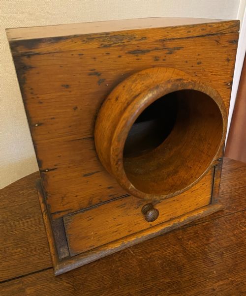 19TH CENTURY OAK BALLOT BOX - ADDITIONAL PHOTO 1