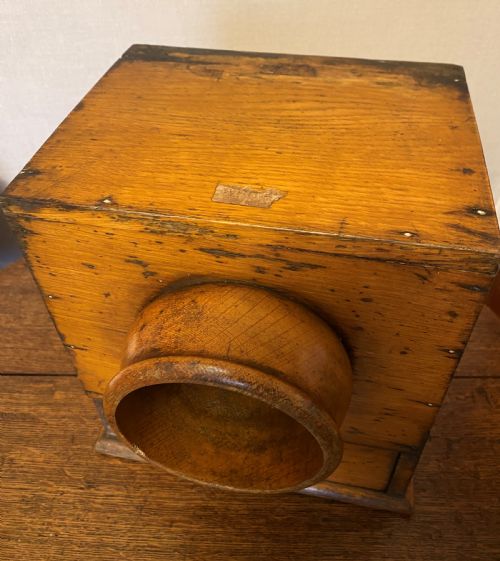 19TH CENTURY OAK BALLOT BOX - ADDITIONAL PHOTO 6