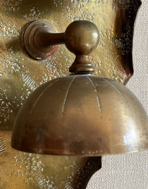 RARE VICTORIAN EIGHT BELL WALL GONG - ADDITIONAL PHOTO 2