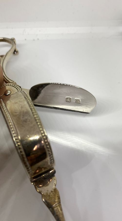 GEORGIAN CANDLE SNUFFERS LONDON 1777 - ADDITIONAL PHOTO 5