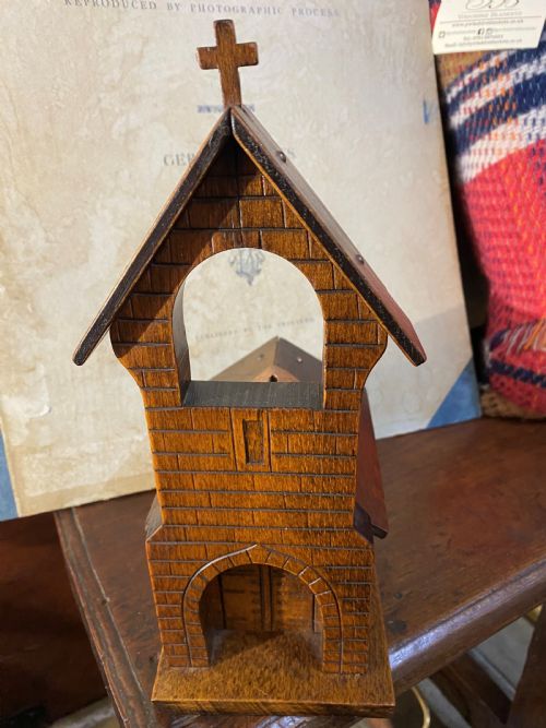 FOLK ART CHURCH MONEY BOX - ADDITIONAL PHOTO 2