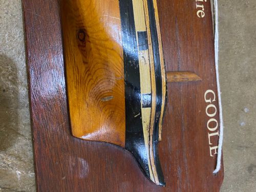 ANTIQUE WOODEN HALF BOAT HULL - ADDITIONAL PHOTO 2