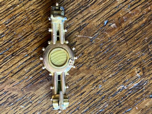 ANTIQUE 9CT GOLD MOURNING BROOCH WITH PRECIOUS STONES HAIR - ADDITIONAL PHOTO 4