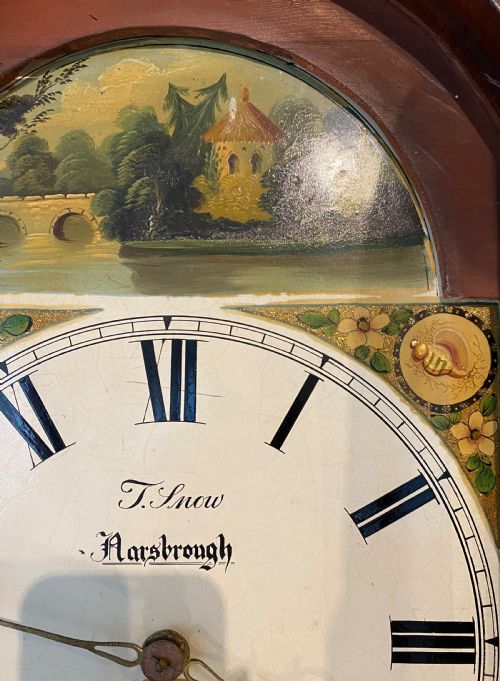 PROVINCIAL VICTORIAN 30HR LONGCASE CLOCK THOMAS SNOW KNARESBOROUGH - ADDITIONAL PHOTO 6