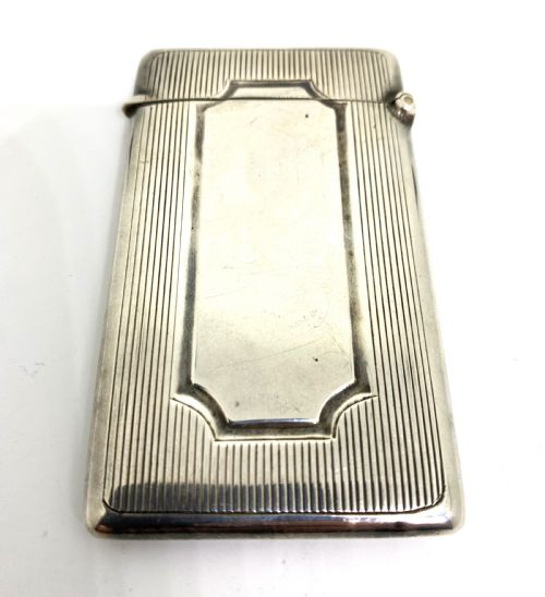 edwardian silver card case - CATEGORY: ANTIQUE SILVER - DATED 1900