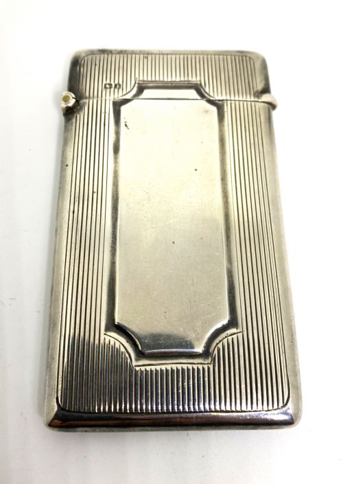 EDWARDIAN SILVER CARD CASE - ADDITIONAL PHOTO 1