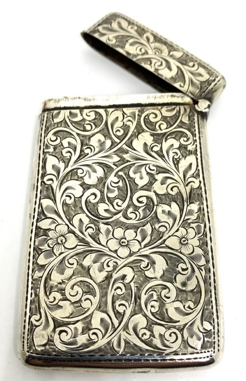 BEAUTIFUL CHESTER SILVER CARD CASE - ADDITIONAL PHOTO 3