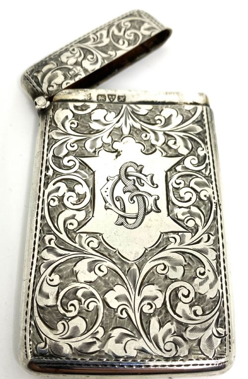 BEAUTIFUL CHESTER SILVER CARD CASE - ADDITIONAL PHOTO 2