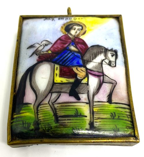 late 18thc russian religious icon - CATEGORY: ANTIQUE MISCELLANEOUS - DATED 1800