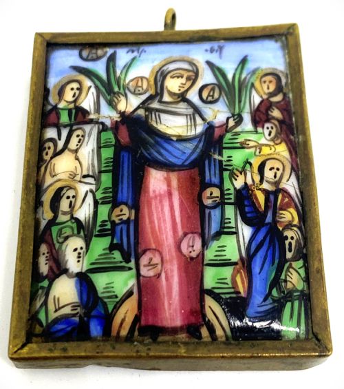 rare russian late 18thc religious icon - CATEGORY: ANTIQUE MISCELLANEOUS - DATED 18TH CENTURY