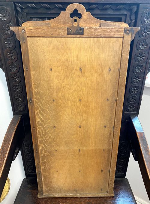EDWARDIAN OAK CHURCH HYMN BOARD WITH BOXED NUMBERS - ADDITIONAL PHOTO 7