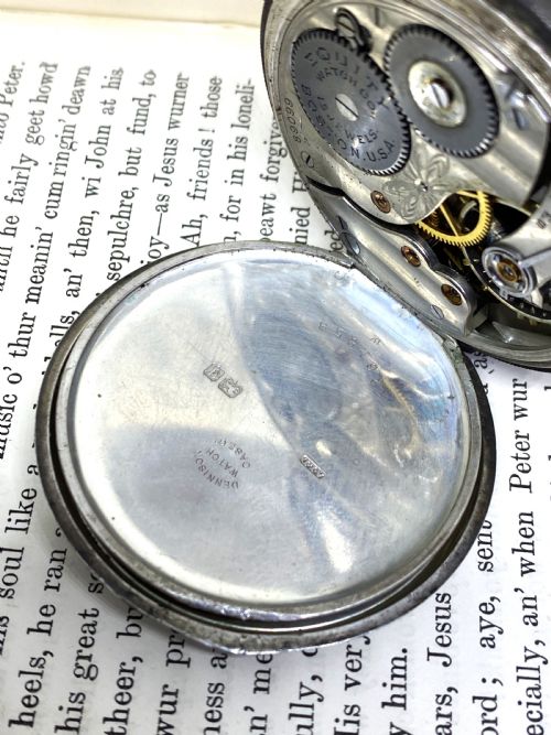 SILVER EQUITY OPEN FACE POCKET WATCH - ADDITIONAL PHOTO 4