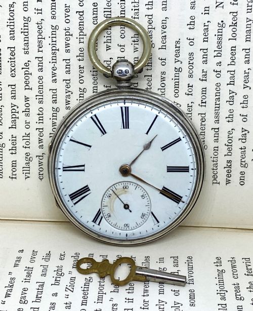 lachilson of whitehaven silver antique pocket watch - CATEGORY: ANTIQUE WATCHES - DATED 1860