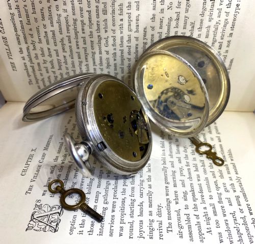 RARE VICTORIAN CHESTER SILVER CENTRE SECONDS CHRONOGRAPH POCKET WATCH - ADDITIONAL PHOTO 6