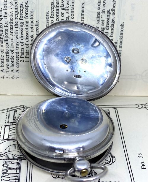 1860 SILVER FULL HUNTER POCKET WATCH SAMUEL DIXON - ADDITIONAL PHOTO 2