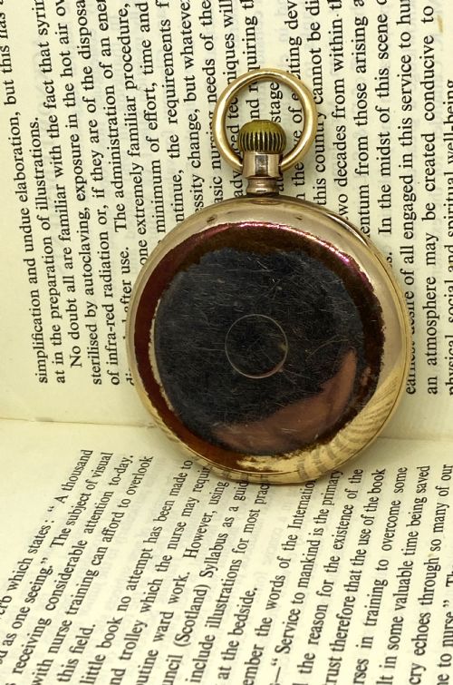 LOUIS BRANDT FRERE LABRADOR OMEGA OPEN FACE POCKET WATCH - ADDITIONAL PHOTO 6
