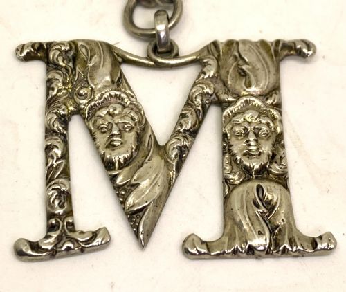 FINE SOLID SILVER DECANTER LABEL 1832 - ADDITIONAL PHOTO 1