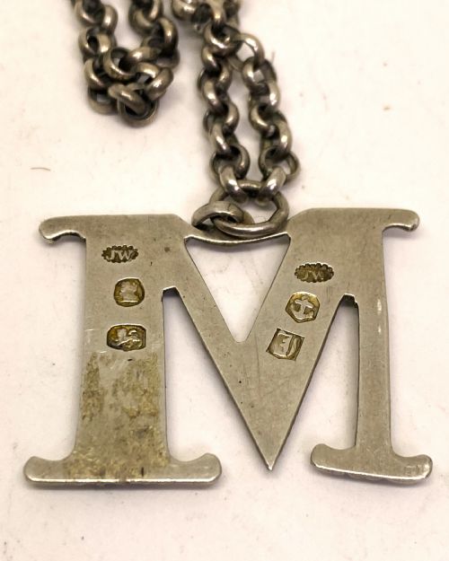 FINE SOLID SILVER DECANTER LABEL 1832 - ADDITIONAL PHOTO 2