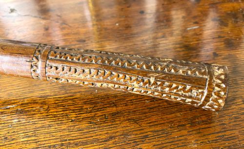 ANTIQUE LOBED FIJIAN ULA THROWING CLUB - ADDITIONAL PHOTO 4