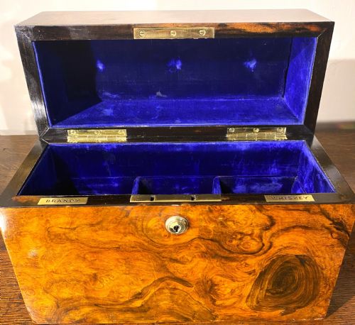 BURR WALNUT THREE BOTTLE DECANTER BOX - ADDITIONAL PHOTO 5