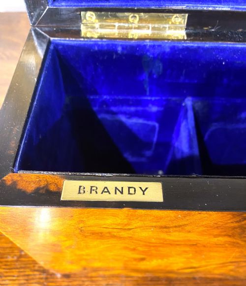 BURR WALNUT THREE BOTTLE DECANTER BOX - ADDITIONAL PHOTO 7