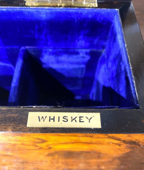 BURR WALNUT THREE BOTTLE DECANTER BOX - ADDITIONAL PHOTO 8