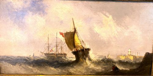 WILLIAM CALLCOTT KNELL MARITIME OIL ON CANVAS - ADDITIONAL PHOTO 1