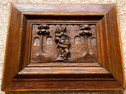 SET OF FOUR FLEMISH CARVED OAK PANELS C1600 - ADDITIONAL PHOTO 1