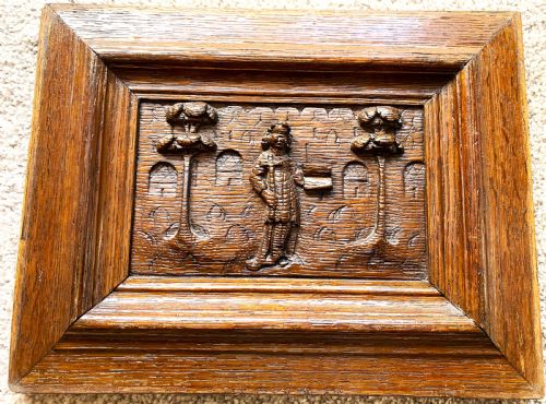 GROUP OF FOUR FLEMISH CARVED OAK PANELS C1600 - ADDITIONAL PHOTO 3