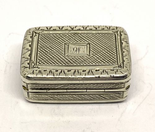 georgian silver vinaigrette - CATEGORY: ANTIQUE SILVER - DATED 1800