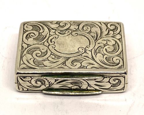 superb silver vinaigrette - CATEGORY: ANTIQUE SILVER - DATED 1850
